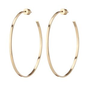 Jennifer Fisher 2" FLAT THREAD HOOPS
